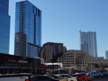 W Hotel, and 360 Condo Building Skyline in Austin, TX