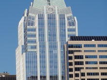 Frost Bank Tower in Austin, Texas from Congress Ave.