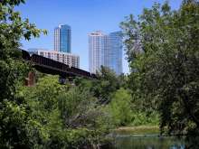 Railroad Tracks Downtown Austin