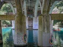 Barton Creek under Barton Springs Road Bridge