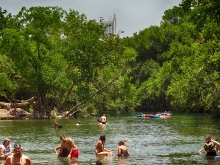 People Enjoying Barton Creek