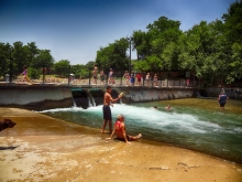 Free Area Outside Barton Springs