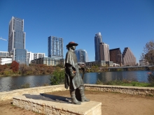 Stevie Ray Vaughan statue in Austin, Texas