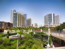 Lamar Pedestrian Bridge Looking North