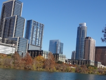 View of Austin from Auditorium Shores Park