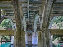 Barton Creek under Barton Springs Road Bridge