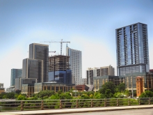 West Side of Austin Downtown from Congress Avenue Bridge