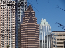 100 Congress Avenue, and Frost Bank Tower in Austin