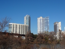 Residential skyscrapers on West Side of Downtown Austin, Texas