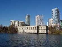 Seaholm Intake Facility on Lady Bird Lake in Austin, Texas