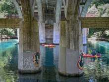 Barton Creek under Barton Springs Road Bridge