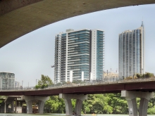 Under Lamar Bridge View Towards Seaholm Residences