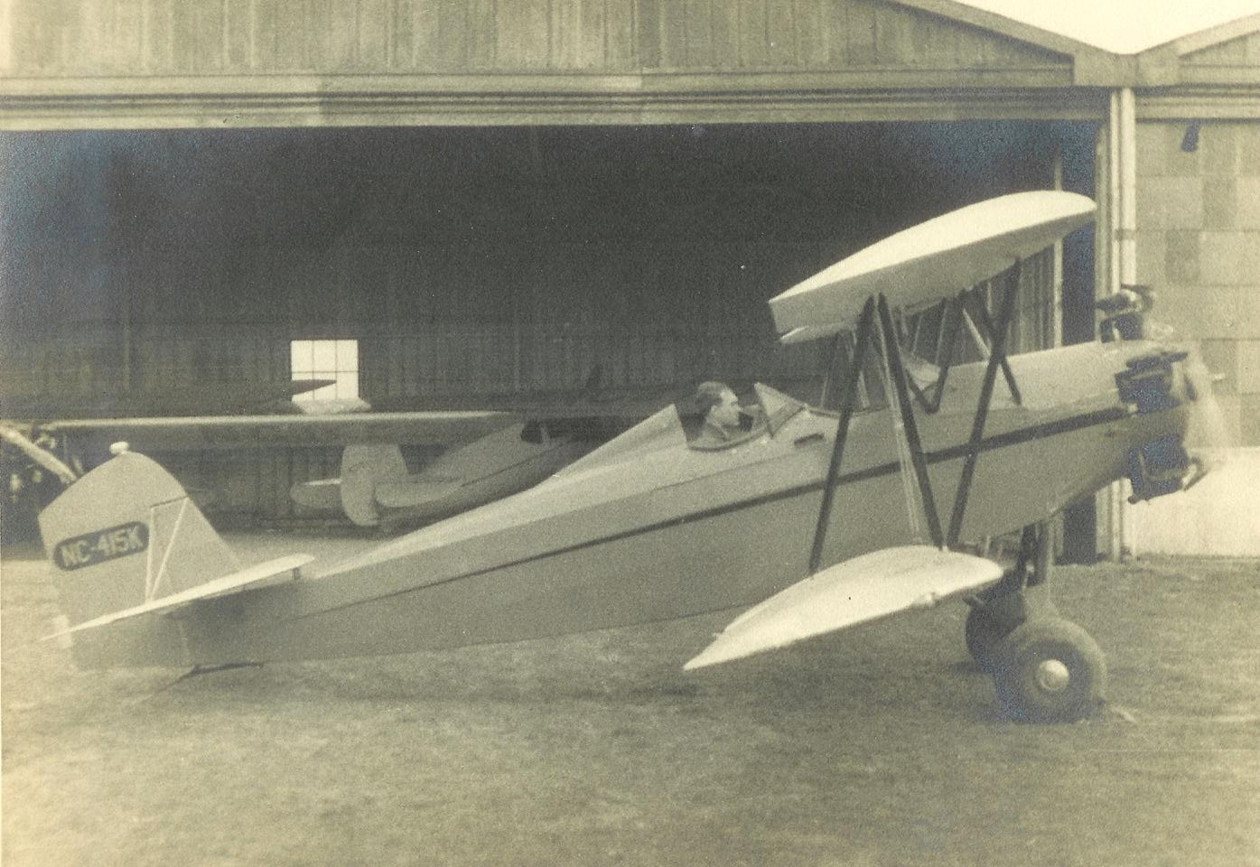 Ralph Coston in a Plane