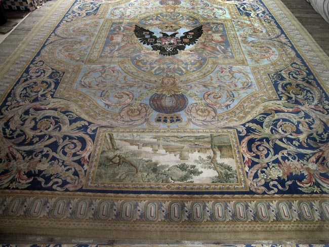 Rug with the Romanov Double Eagle