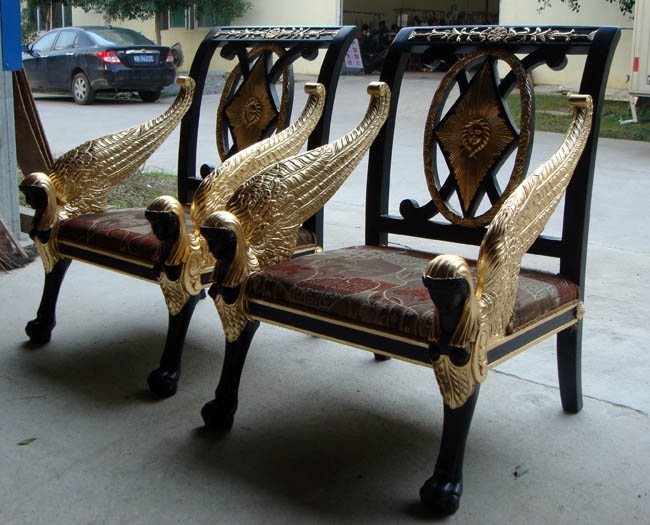 A side view of the Pavlovsk chairs