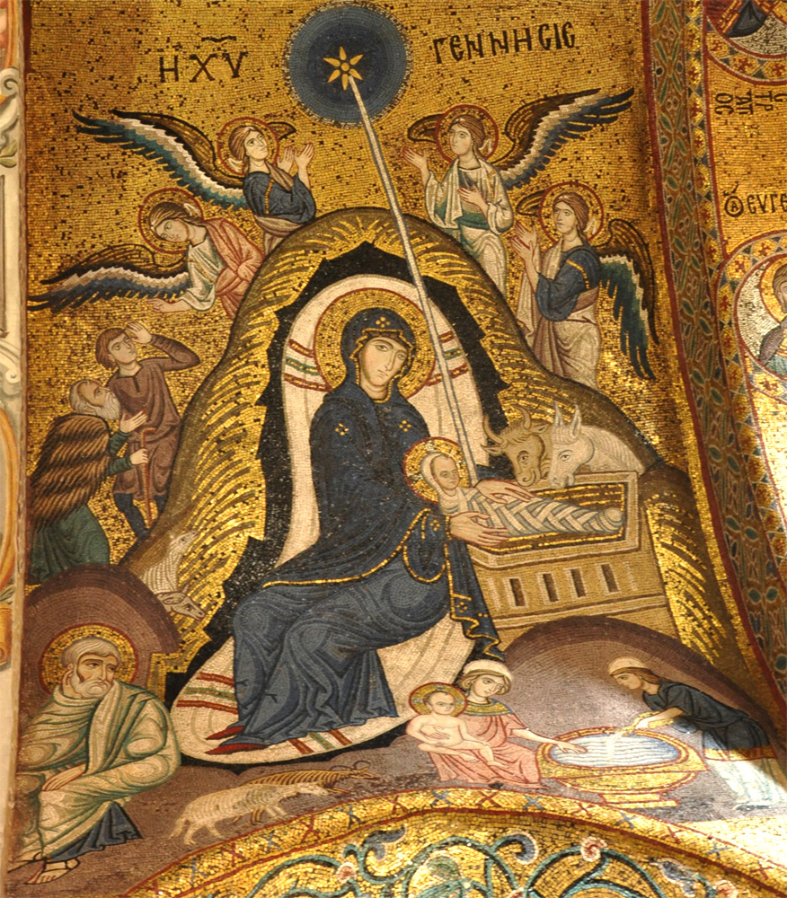 Norman Mosaic of the Nativity Sicily