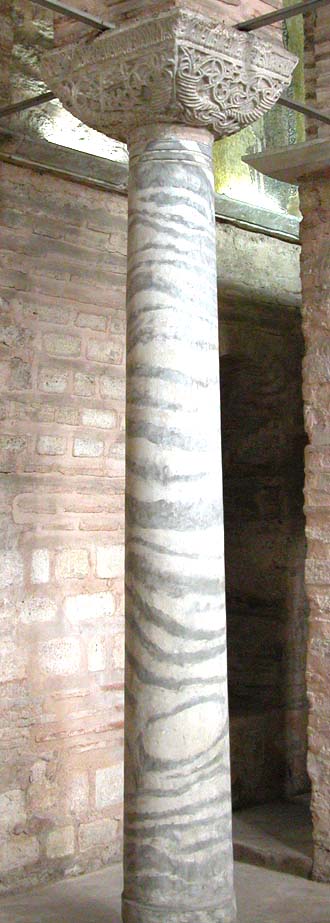 Column from the Pammakaristos Church in Constantinople Istanbul